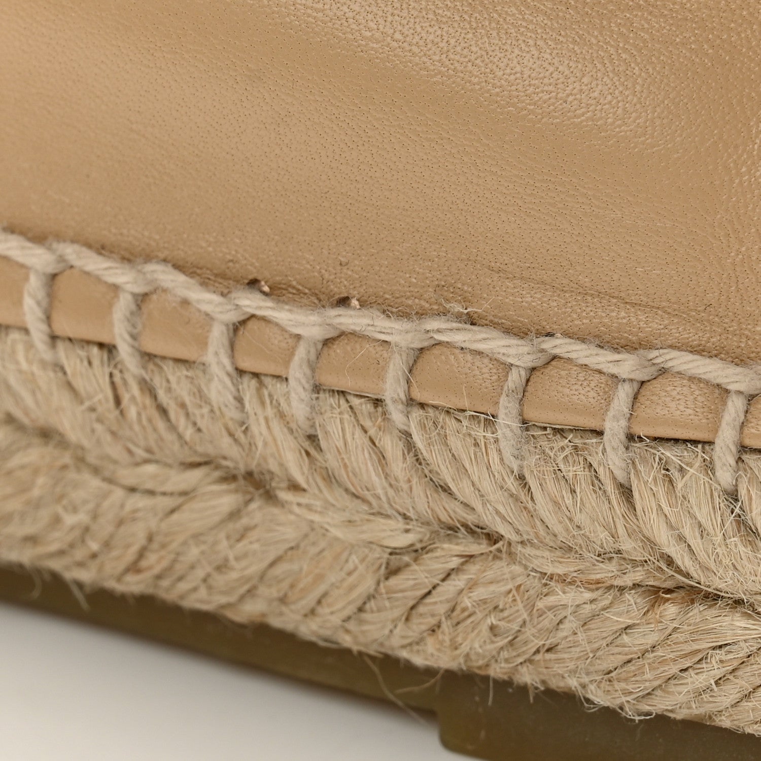 Chanel Lambskin CC Espadrilles 39 Beige Black 8 of 10