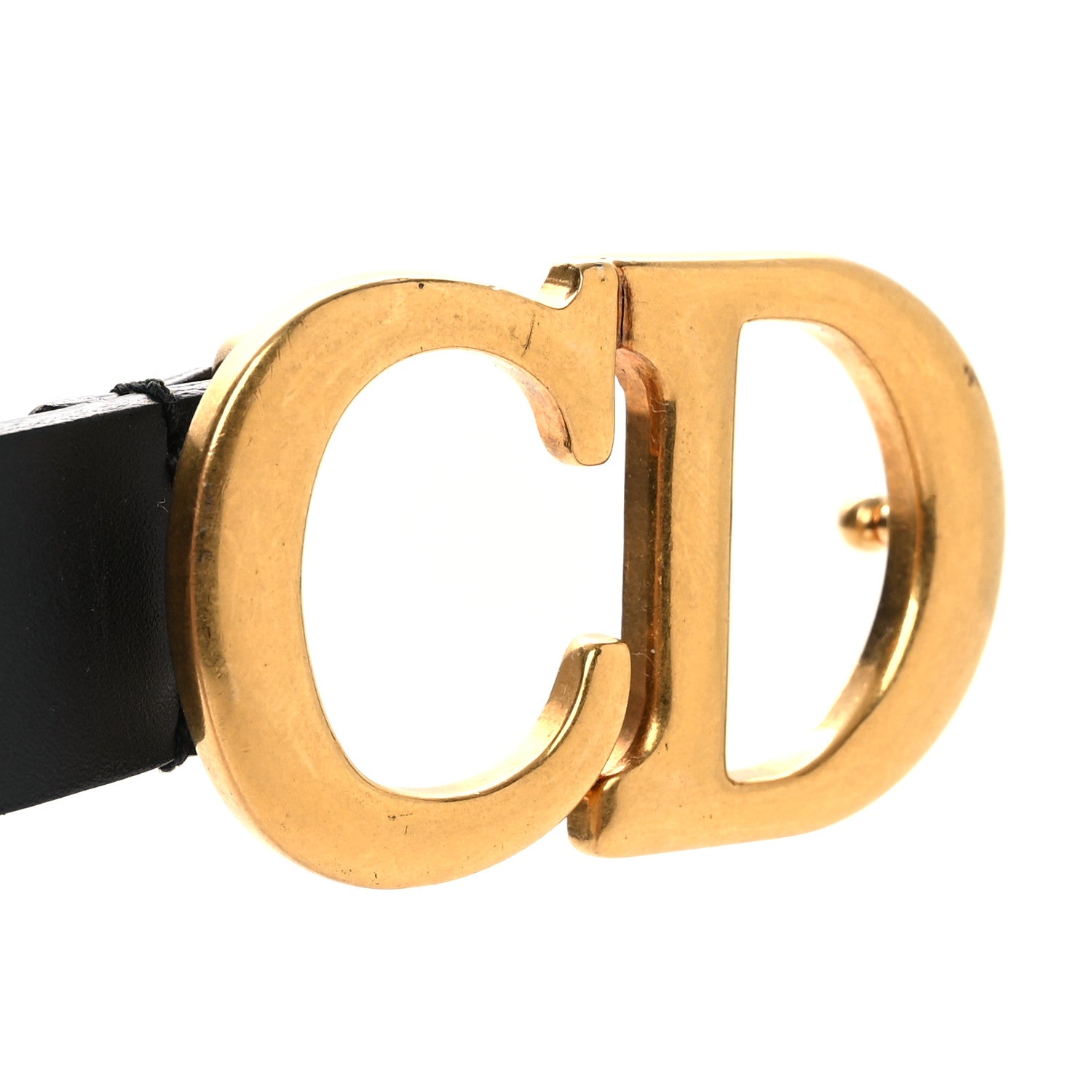 Christian Dior Calfskin Saddle Belt 80 32 Black 1828770 – FASHIONPHILE