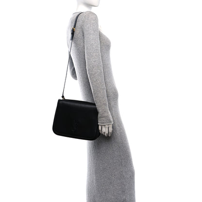 Saint Laurent Smooth Calfskin Spontini Saddle Bag Black 2 of 10