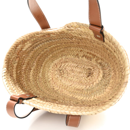 Loewe Raffia Small Basket Tote Bag Natural Tan 5 of 13