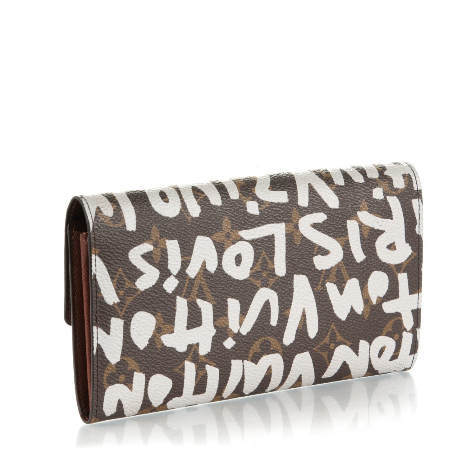 Louis Vuitton Monogram Graffiti Porte-Monnaie Wallet Silver 3 of 6