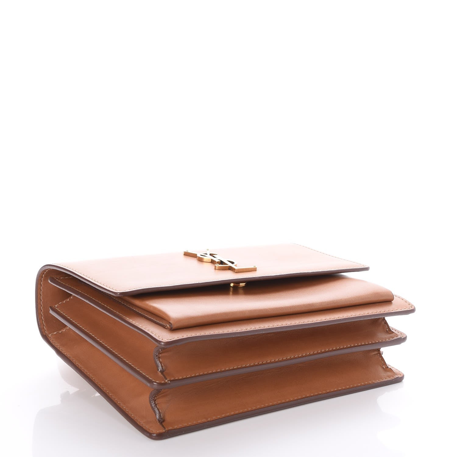 Saint Laurent Calfskin Medium Monogram Sunset Tan 4 of 9