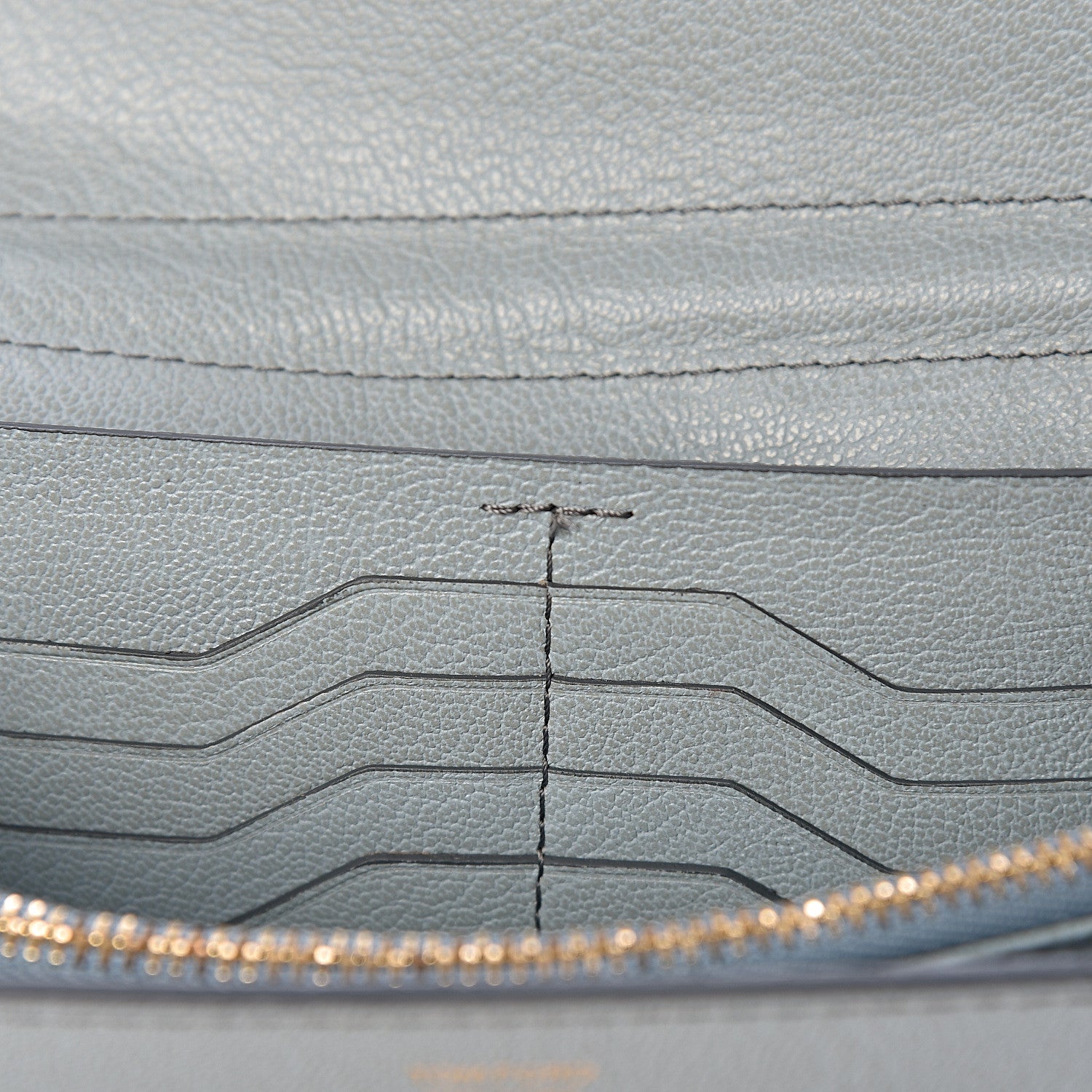 Tom Ford Calfskin Natalia Wallet On Chain Light Blue 11 of 14