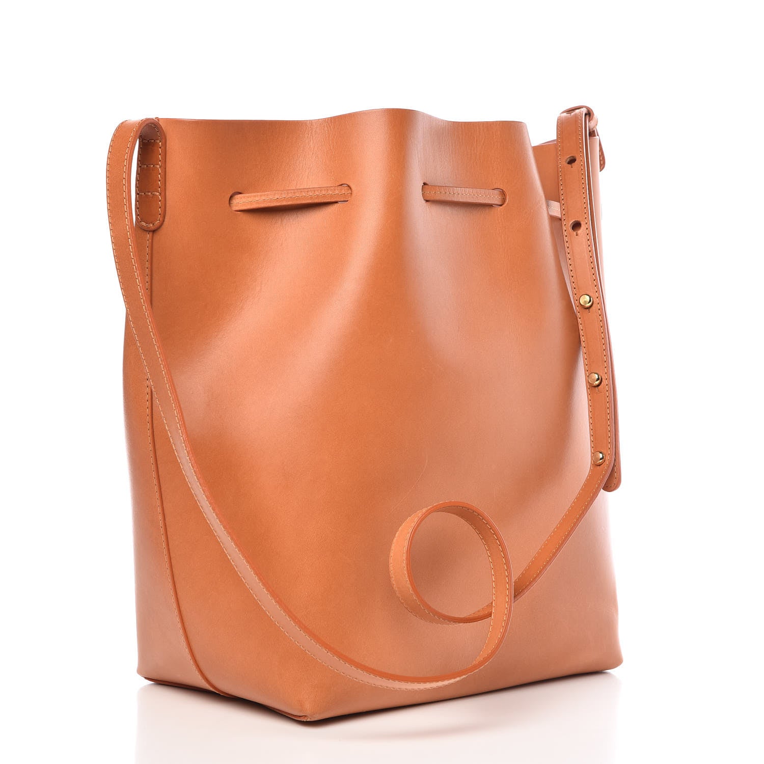 Mansur Gavriel Vegetable Tanned Calfskin Bucket Bag Cammello Rosa 3 of 11