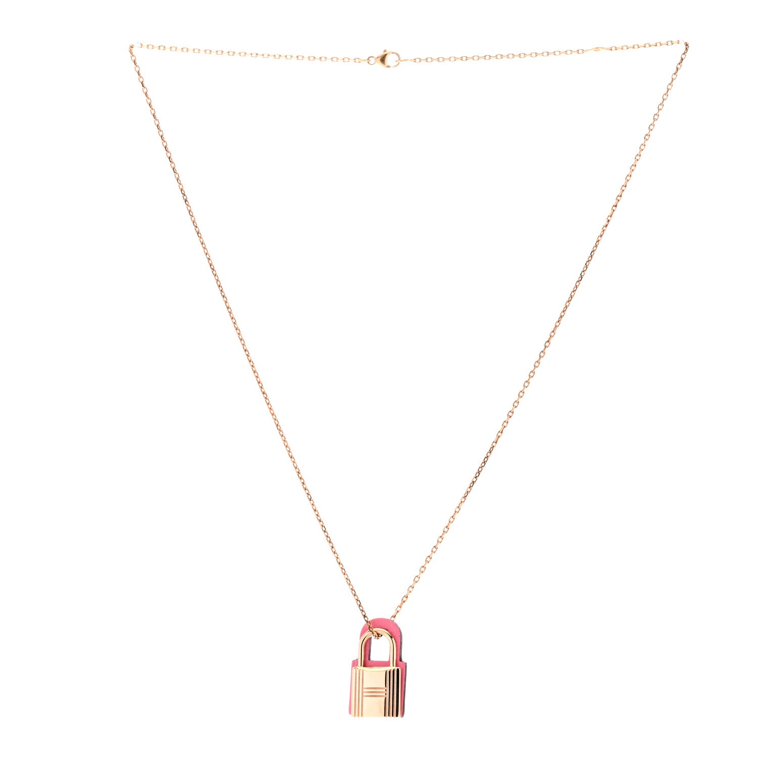 Hermes Swift Small O'Kelly Pendant Necklace Rose Confetti 3 of 6