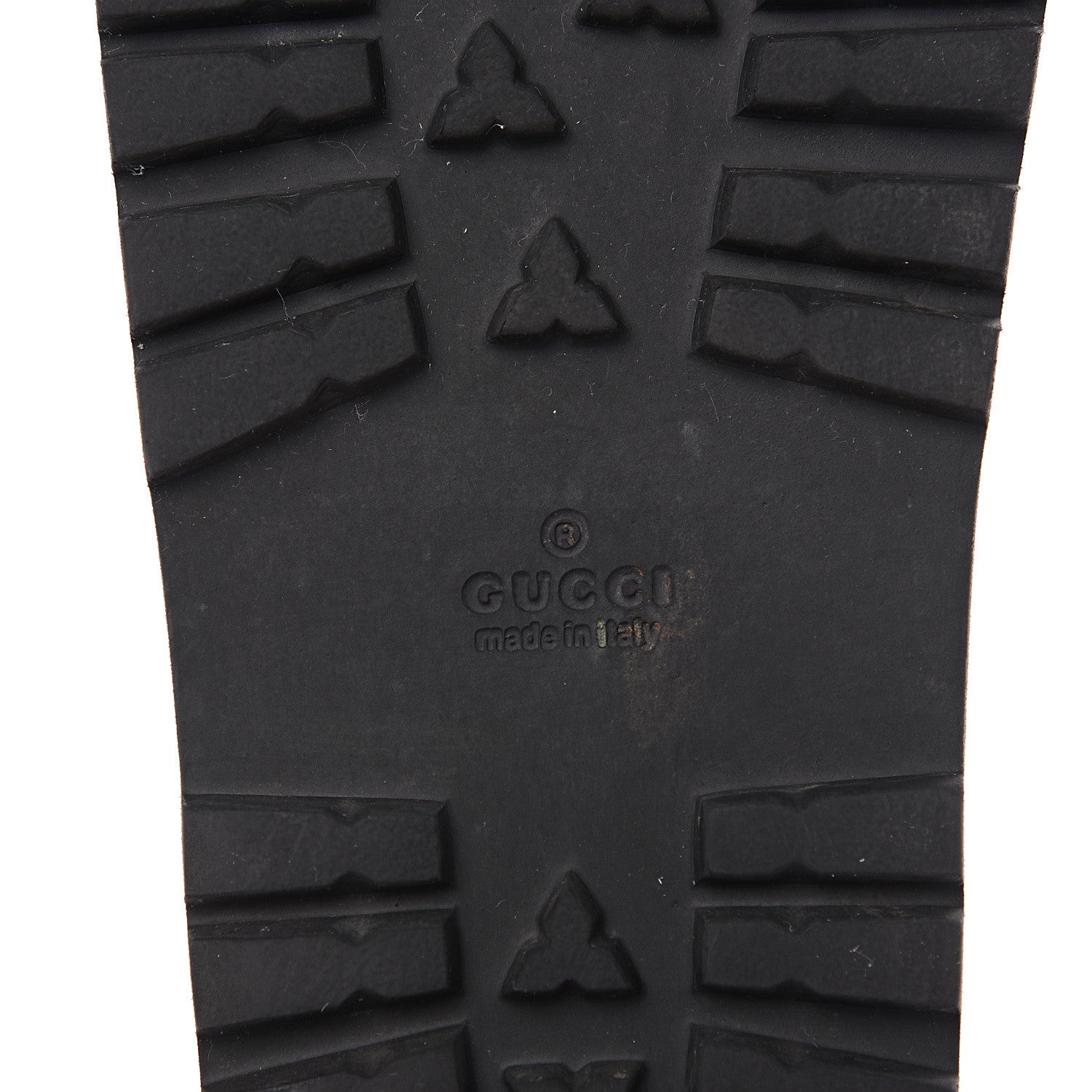 Gucci Guccissima Signature Mens Lug Sole Slide Sandals 8 Hibiscus Red 6 of 7