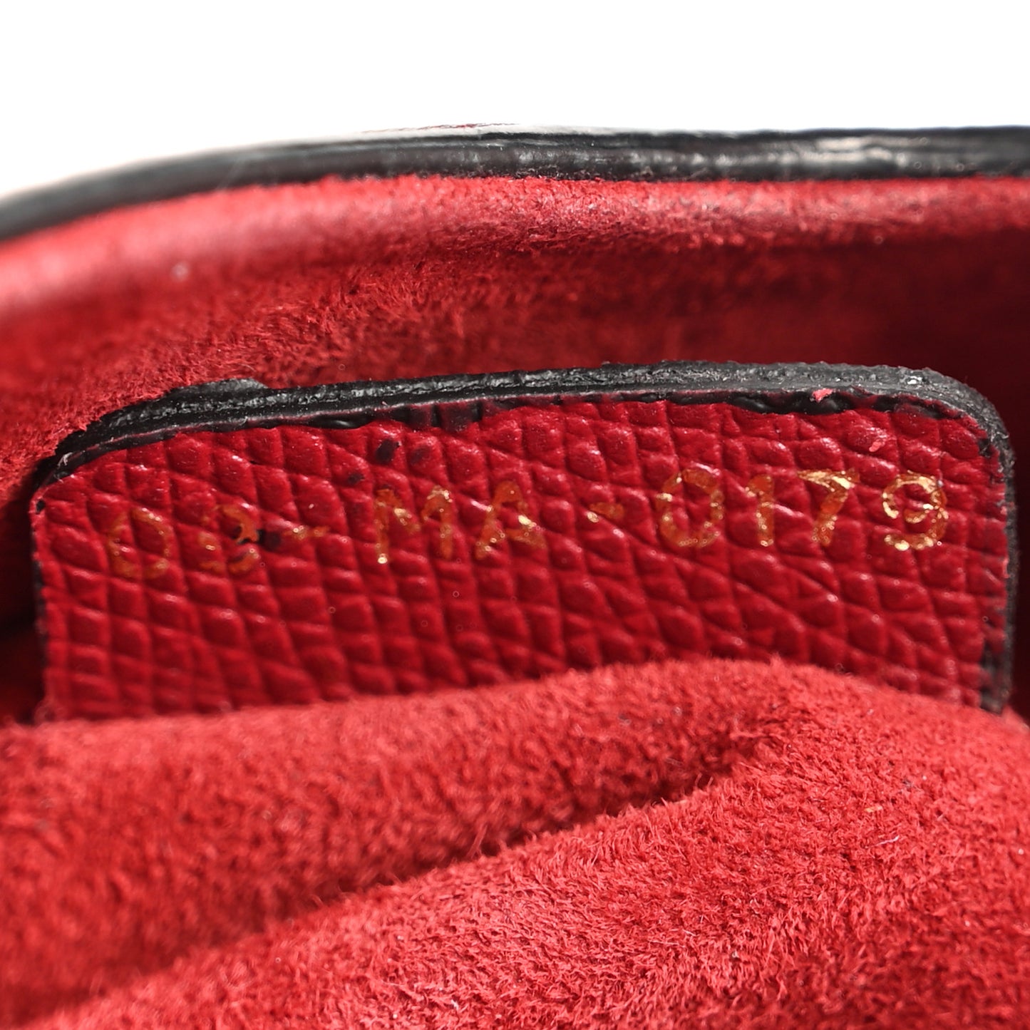Grained Calfskin Mini Saddle Bag Red