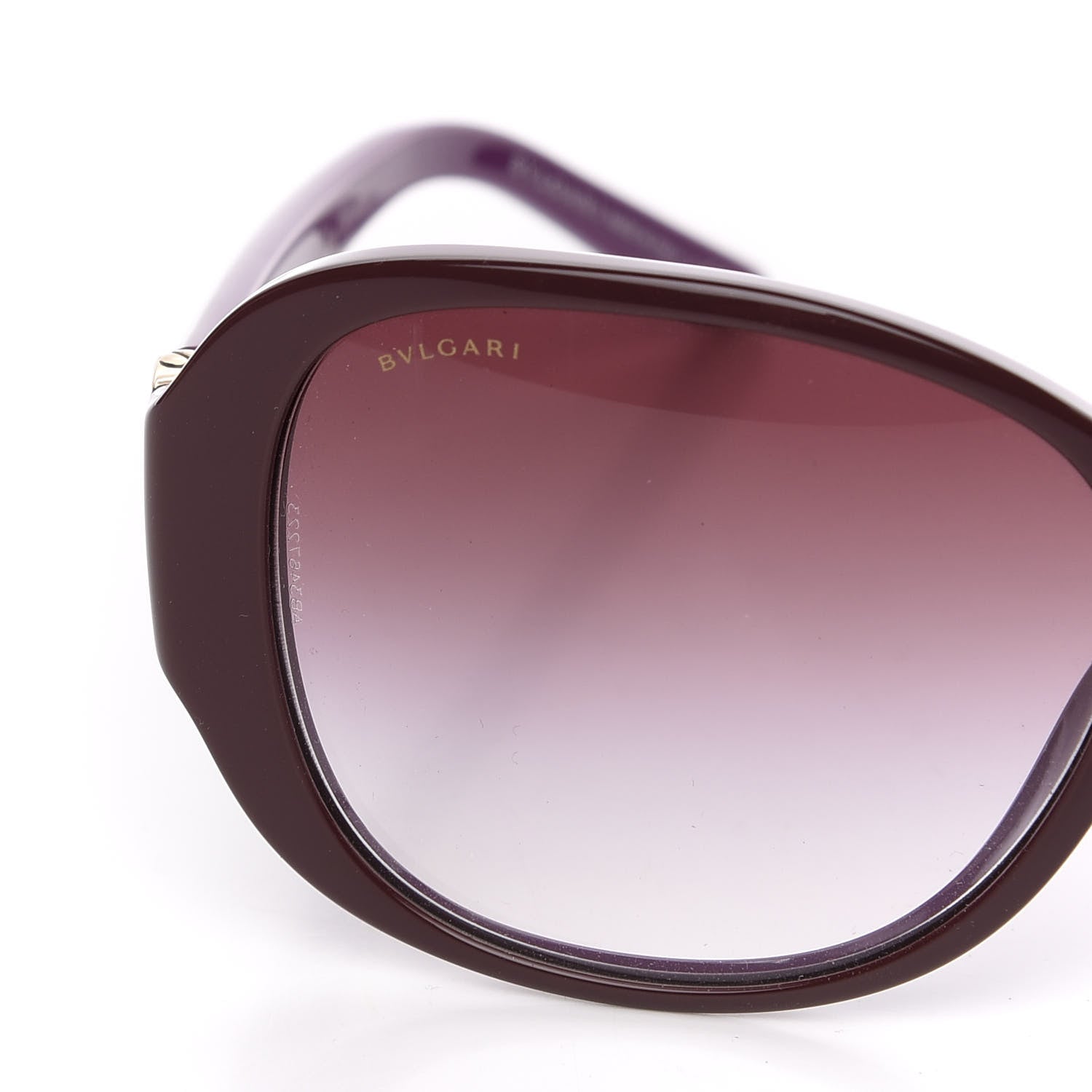 Bulgari Crystal 8138 B Sunglasses Burgundy 7 of 8