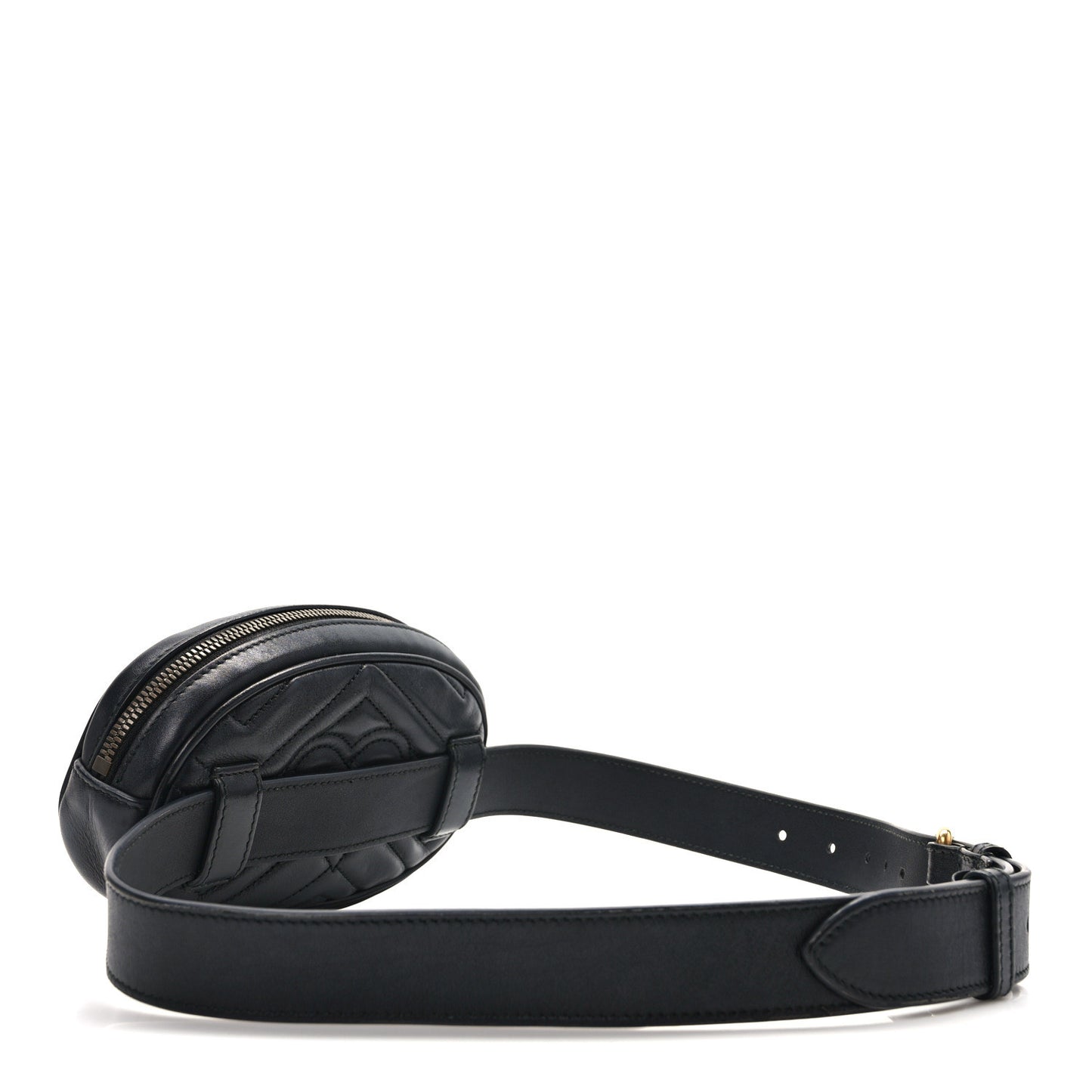Calfskin Matelasse GG Marmont Belt Bag 85 34 Black