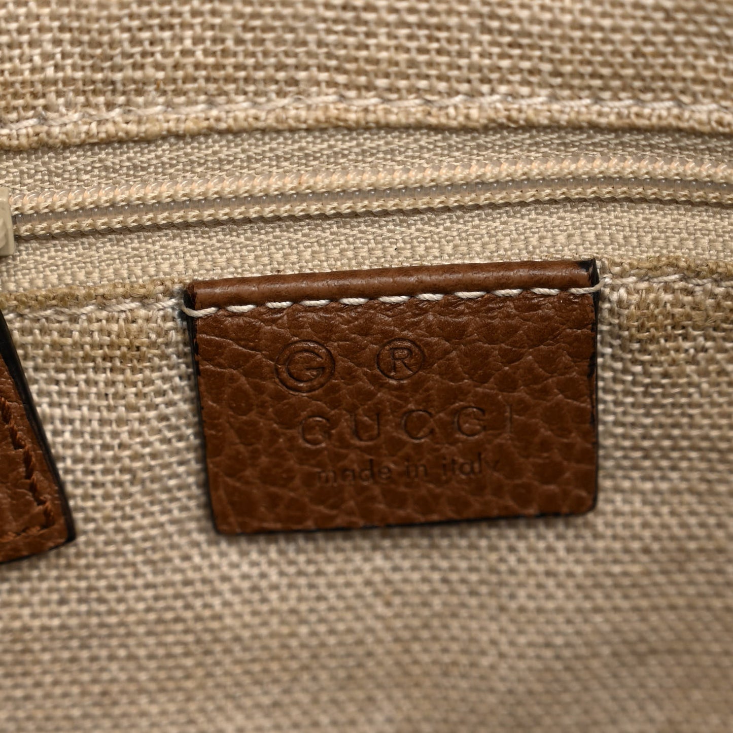 Soft GG Monogram Large Margaux Hobo Brown