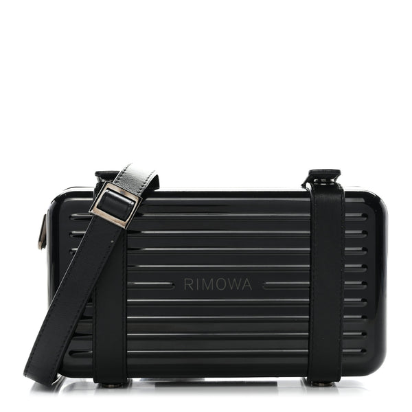 Christian Dior X RIMOWA Aluminum Personal Clutch On Strap Black