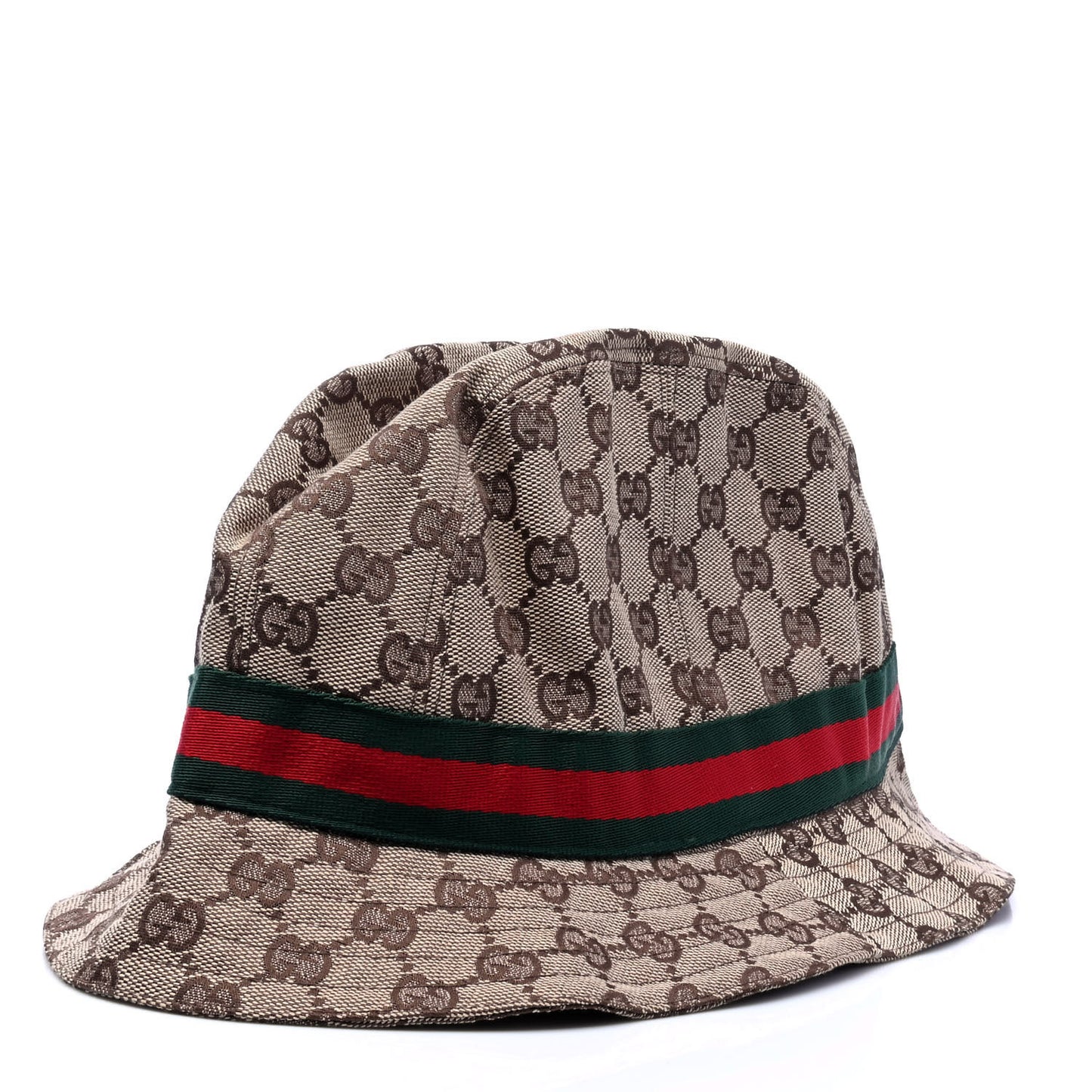 Monogram Web Bucket Hat L Brown
