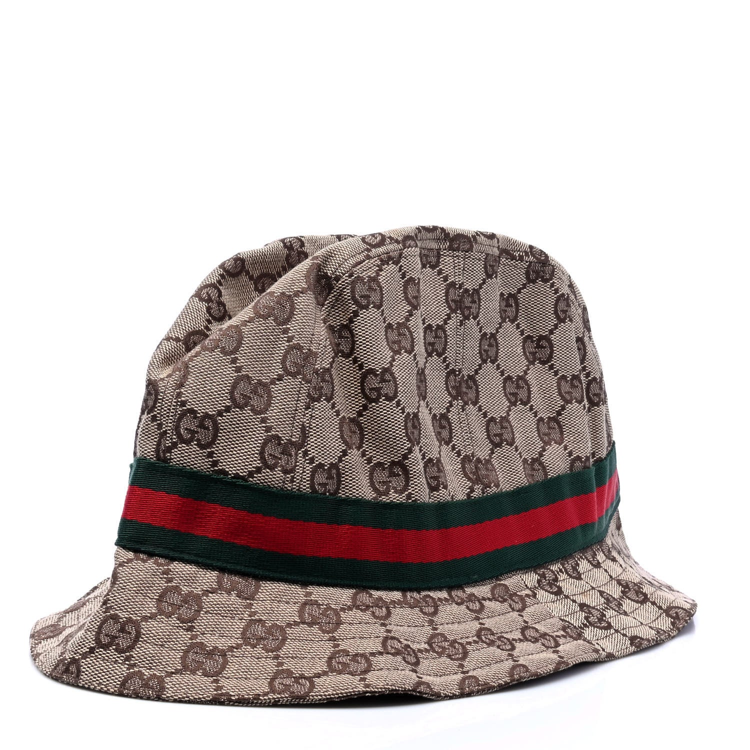Gucci Monogram Web Bucket Hat L Brown 2 of 5