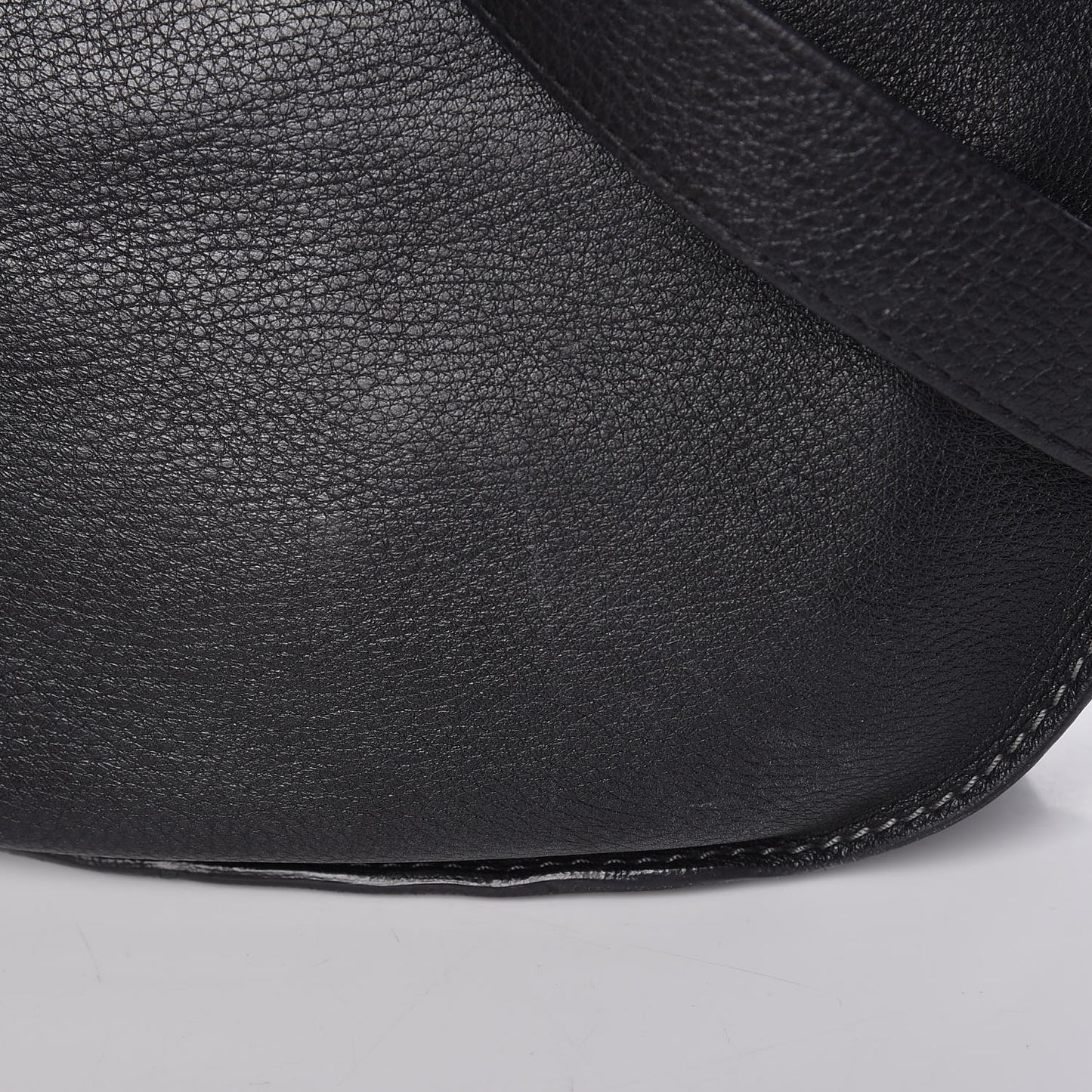 Calfskin Medium Marcie Round Zip Crossbody Bag Black