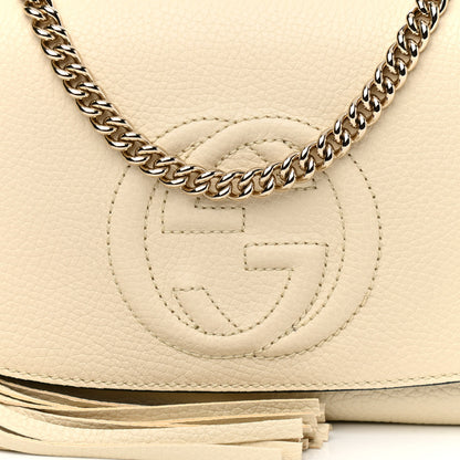 Gucci Cellarius Calfskin Medium Soho Flap Crossbody Ivoire 8 of 11