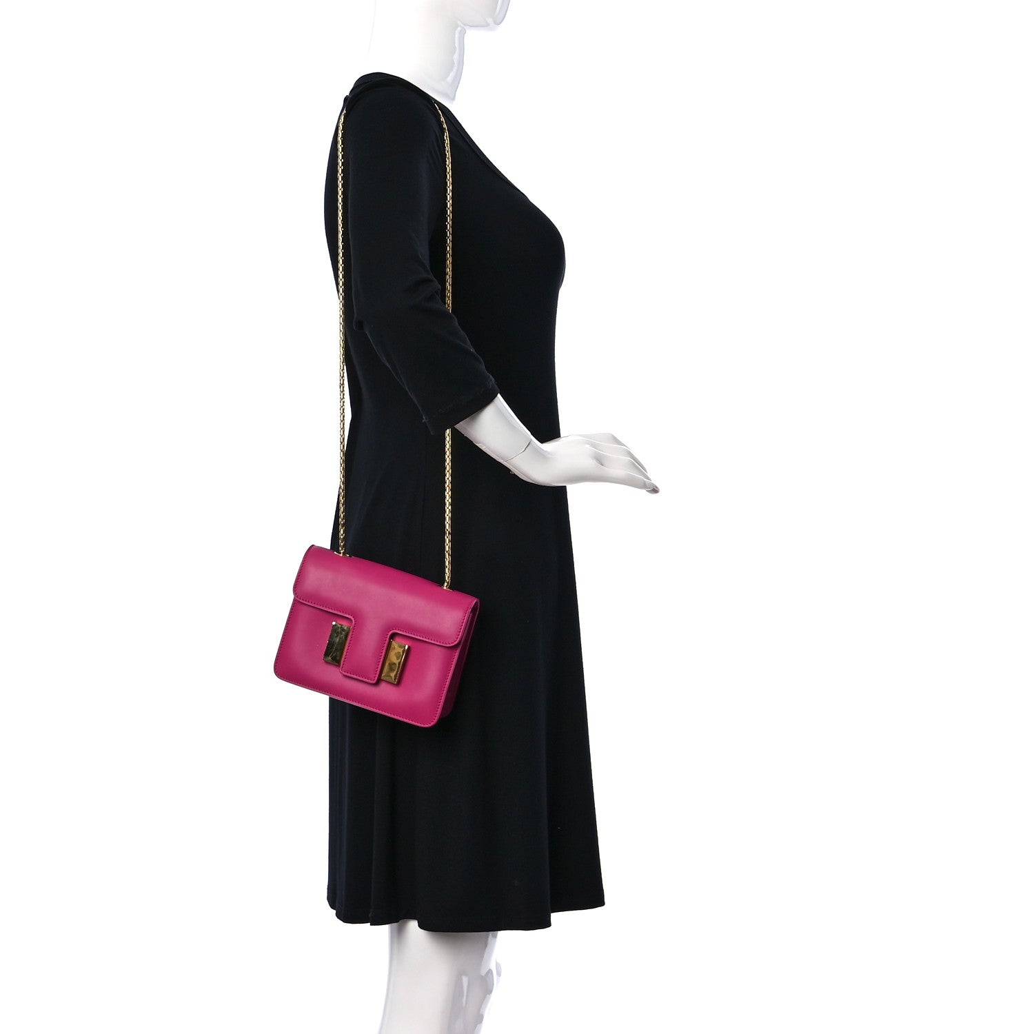Tom Ford Calfskin Small Sienna Shoulder Bag Pink 2 of 11