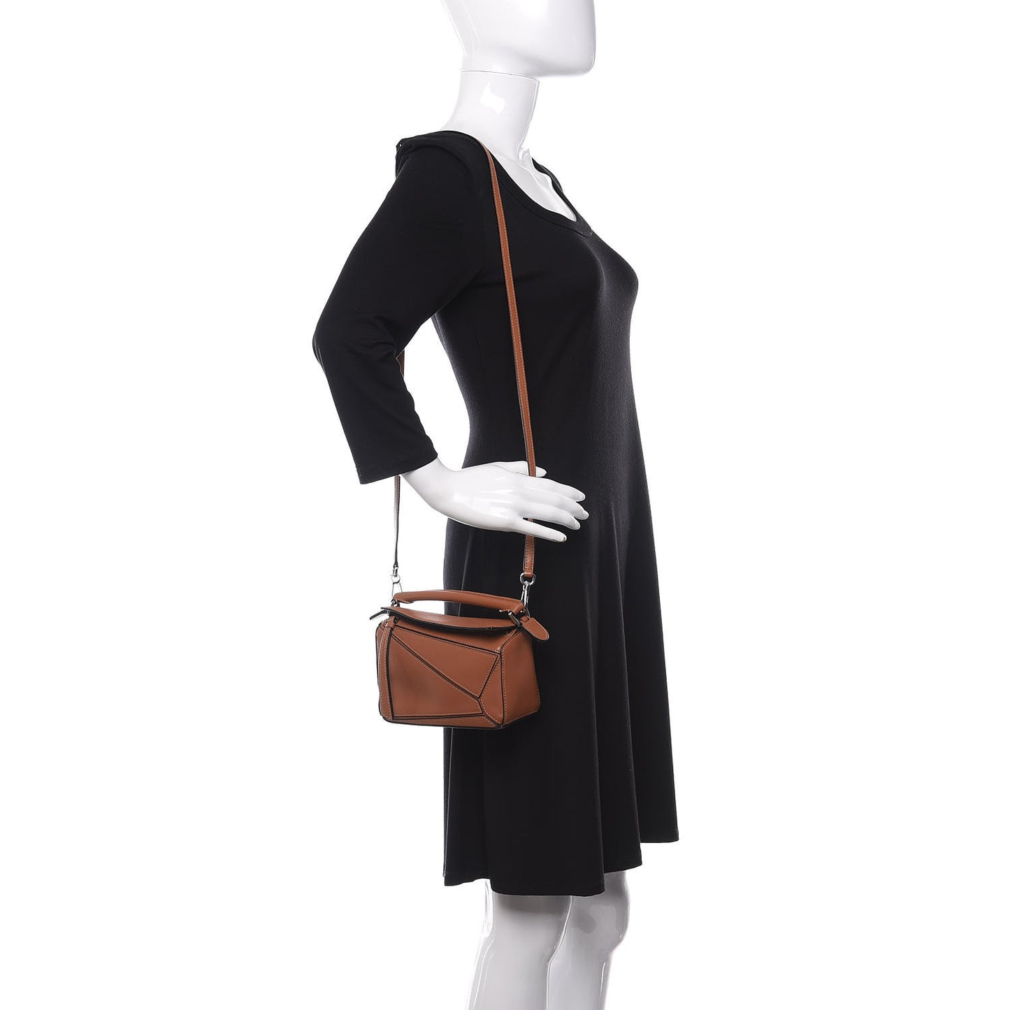 Calfskin Mini Puzzle Bag Tan