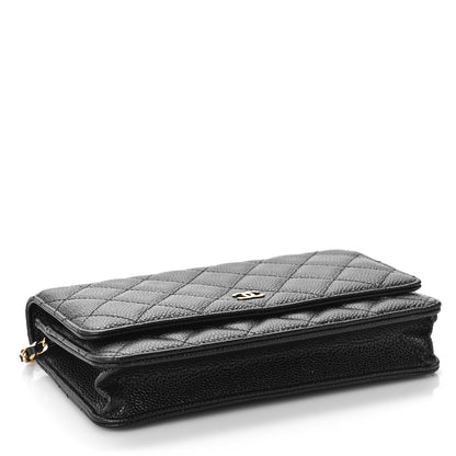 Chanel Caviar Quilted Wallet On Chain WOC Black 4 of 10