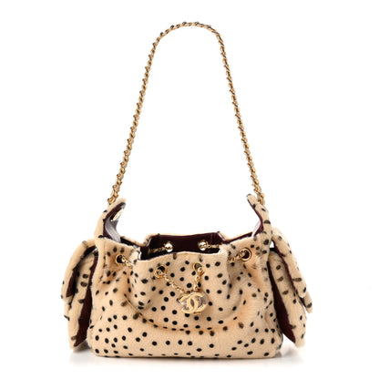 Chanel Pony Hair Mini Chanel 25 Handbag Beige Black 1 of 10