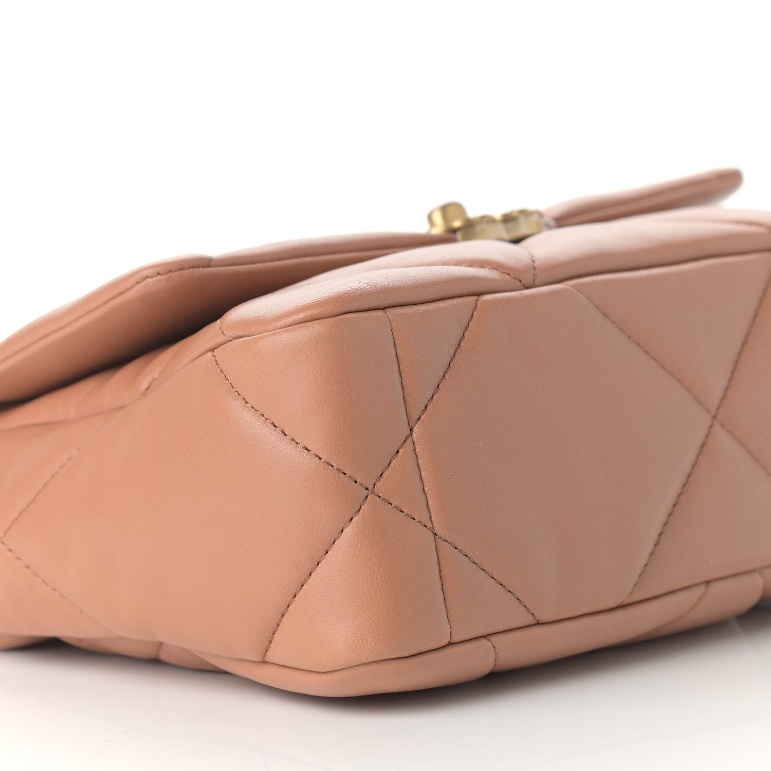 Chanel Lambskin Quilted Medium Chanel 19 Flap Brown 8 of 11