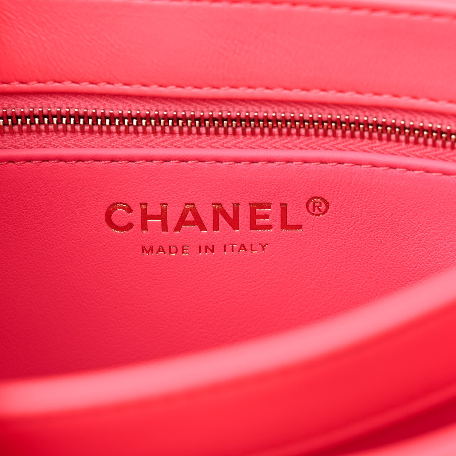 Chanel Lambskin Lacquered Quilted Mini Trendy CC Dual Handle Flap Bag Coral Pink 6 of 10