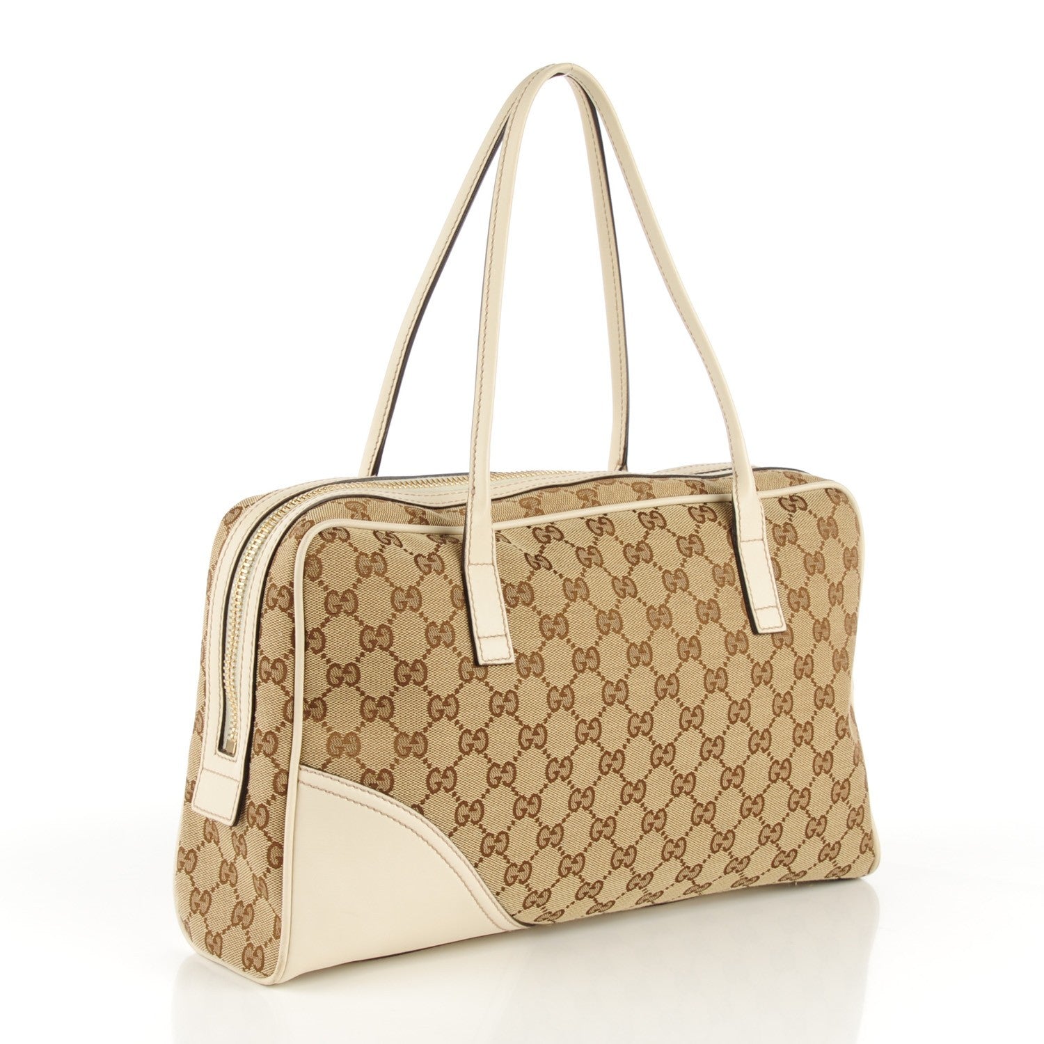 Gucci Monogram Medium New Britt Boston Off White 3 of 7
