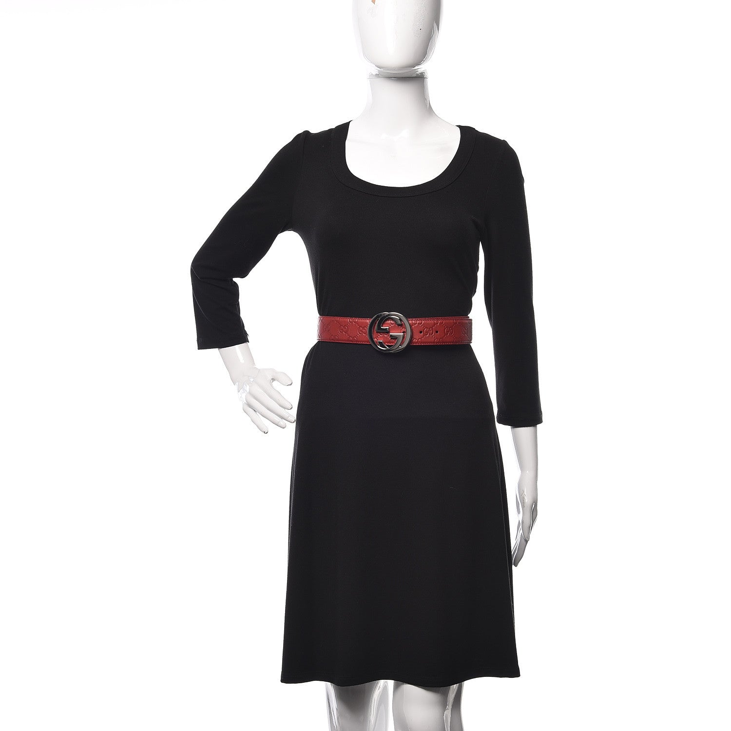 Gucci Guccissima Interlocking G 40mm Belt 90 36 Red 2 of 6