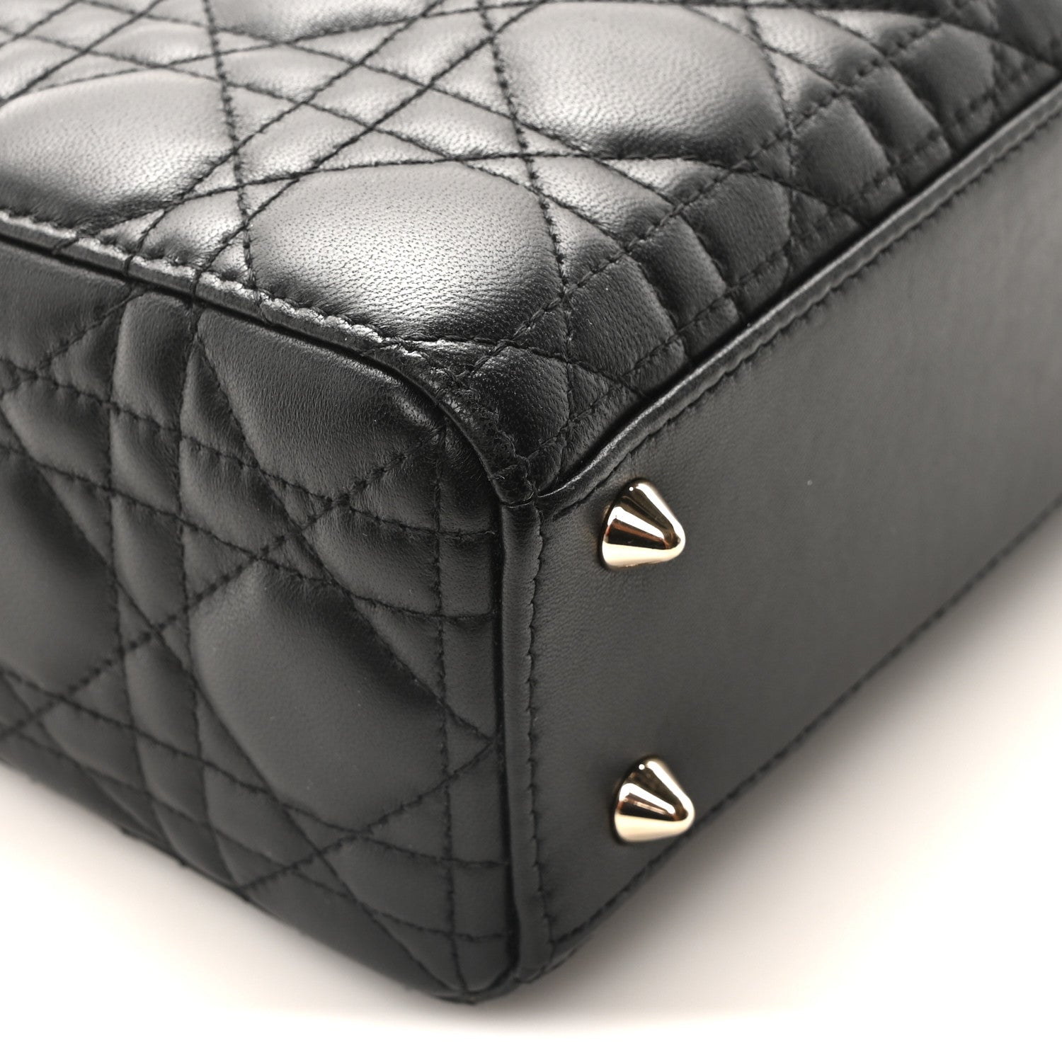 Christian Dior Lambskin Cannage Small My ABCDior Lady Dior Black 9 of 10