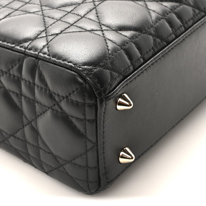 Christian Dior Lambskin Cannage Small My ABCDior Lady Dior Black 9 of 10