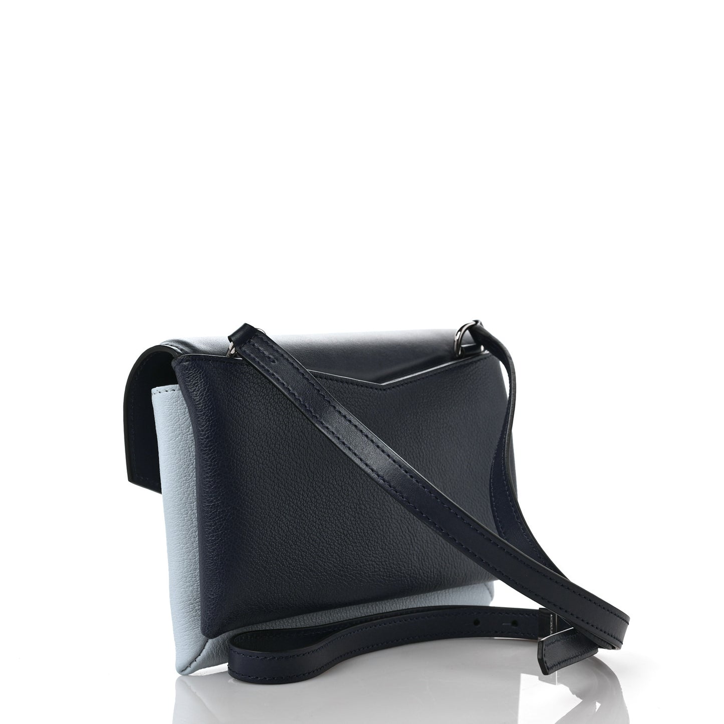 Calfskin Duetto Crossbody Navy Blue