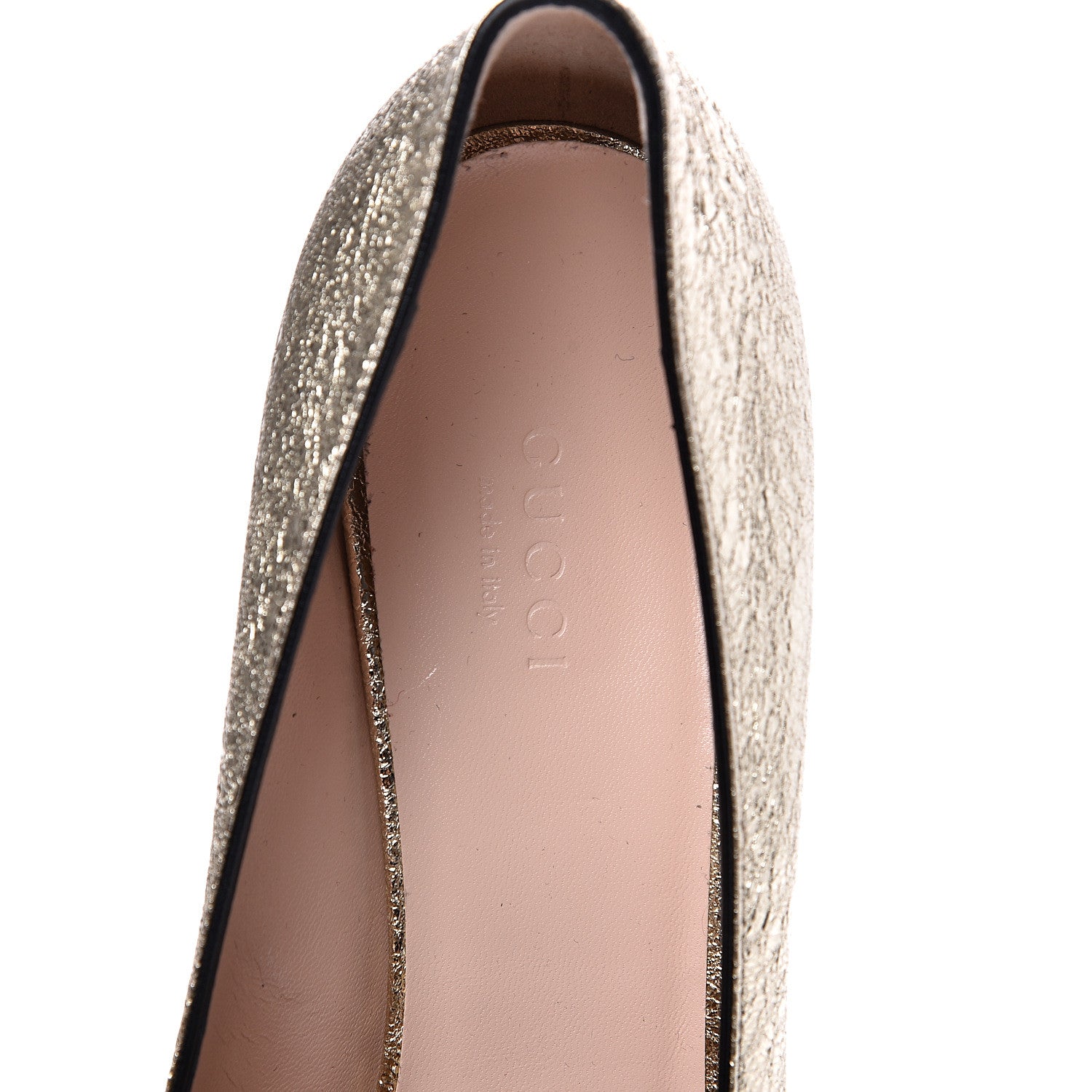 Gucci Galassia GG Marmont Fringe 50mm Loafer Pumps 39 Platino 6 of 11