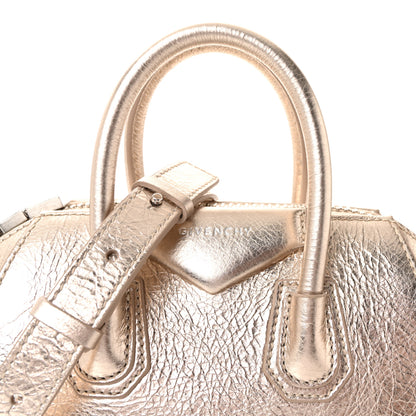 Givenchy Laminated Lambskin Mini Antigona Gold 7 of 9