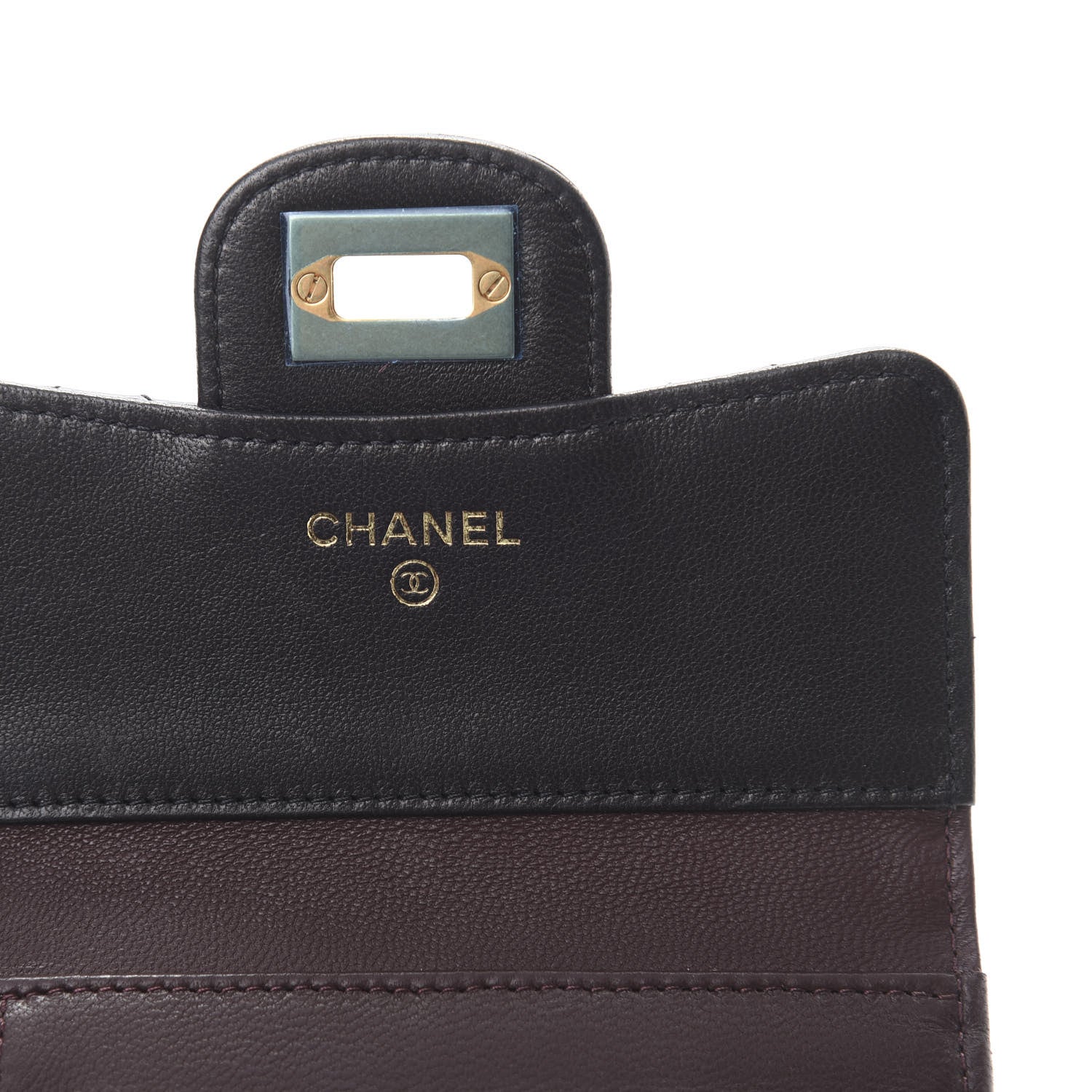 Chanel Aged Calfskin Quilted Reissue Compact Wallet Black 6 of 10