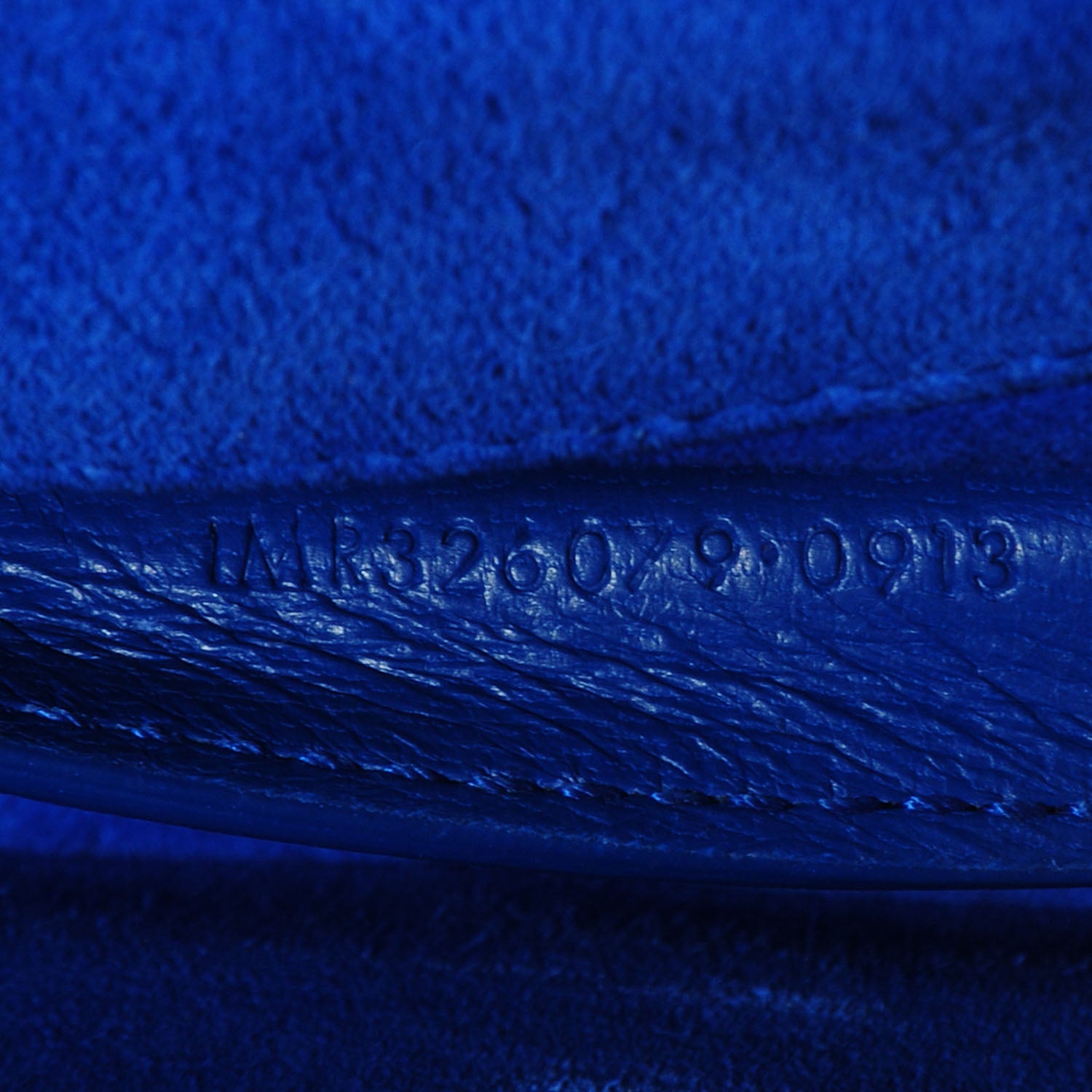 Saint Laurent Textured Patent Calfskin Classic Monogramme Clutch Royal Blue 7 of 8