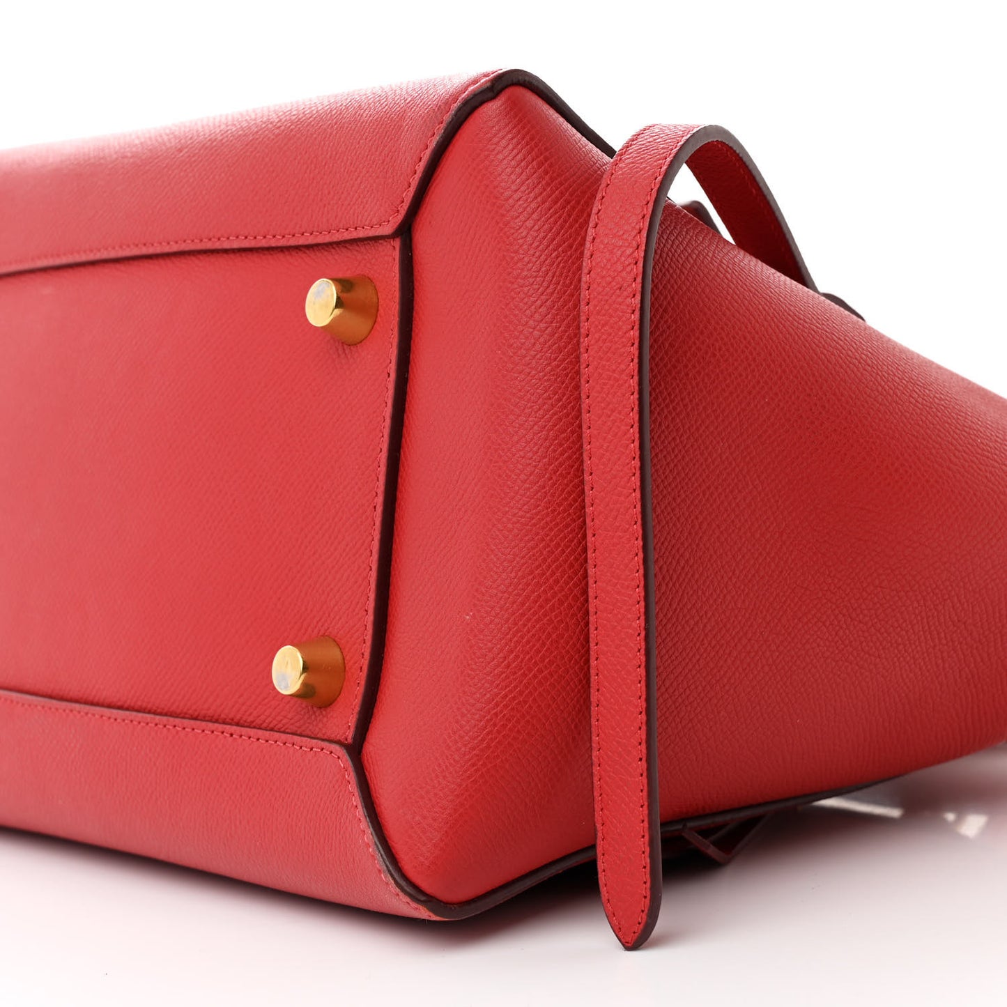 Grained Calfskin Mini Belt Bag Coquelicot