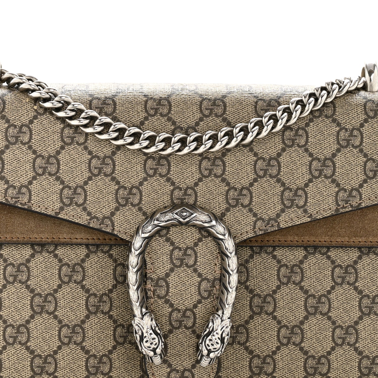 Gucci GG Supreme Monogram Small Dionysus Shoulder Bag Taupe 7 of 13