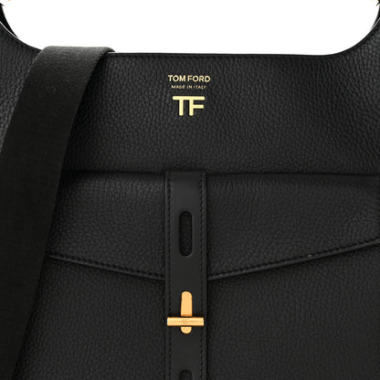 Tom Ford Grain Calfskin T Twist Crossbody Bag Black 7 of 9