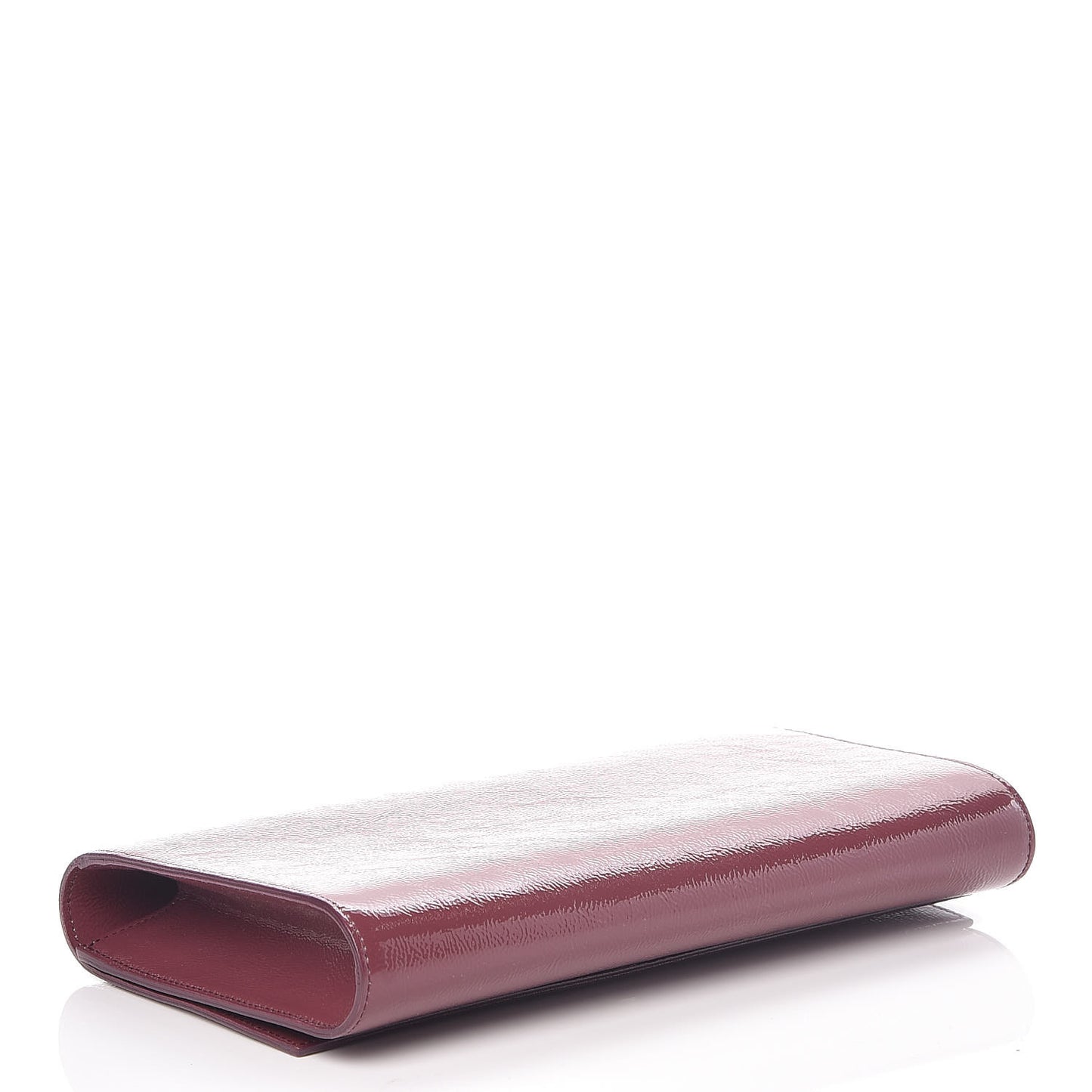 Textured Patent Calfskin Large Belle De Jour Clutch Berry