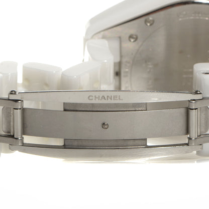 Chanel Stainless Steel Ceramic Diamond Pave Bezel 42mm J12 Automatic Watch White 5 of 6