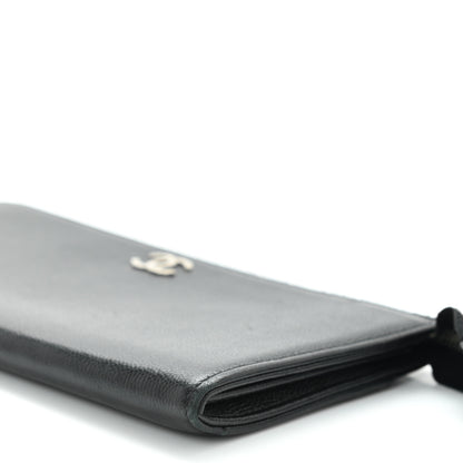 Chanel Caviar Sevruga CC Zip Wallet Black 12 of 12