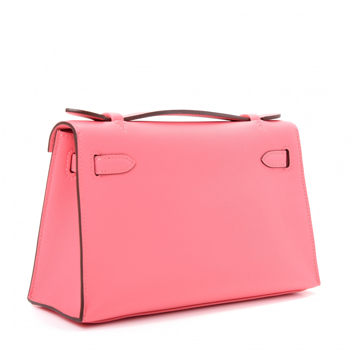 Hermes Swift Kelly Pochette Clutch Rose Azalee 3 of 10