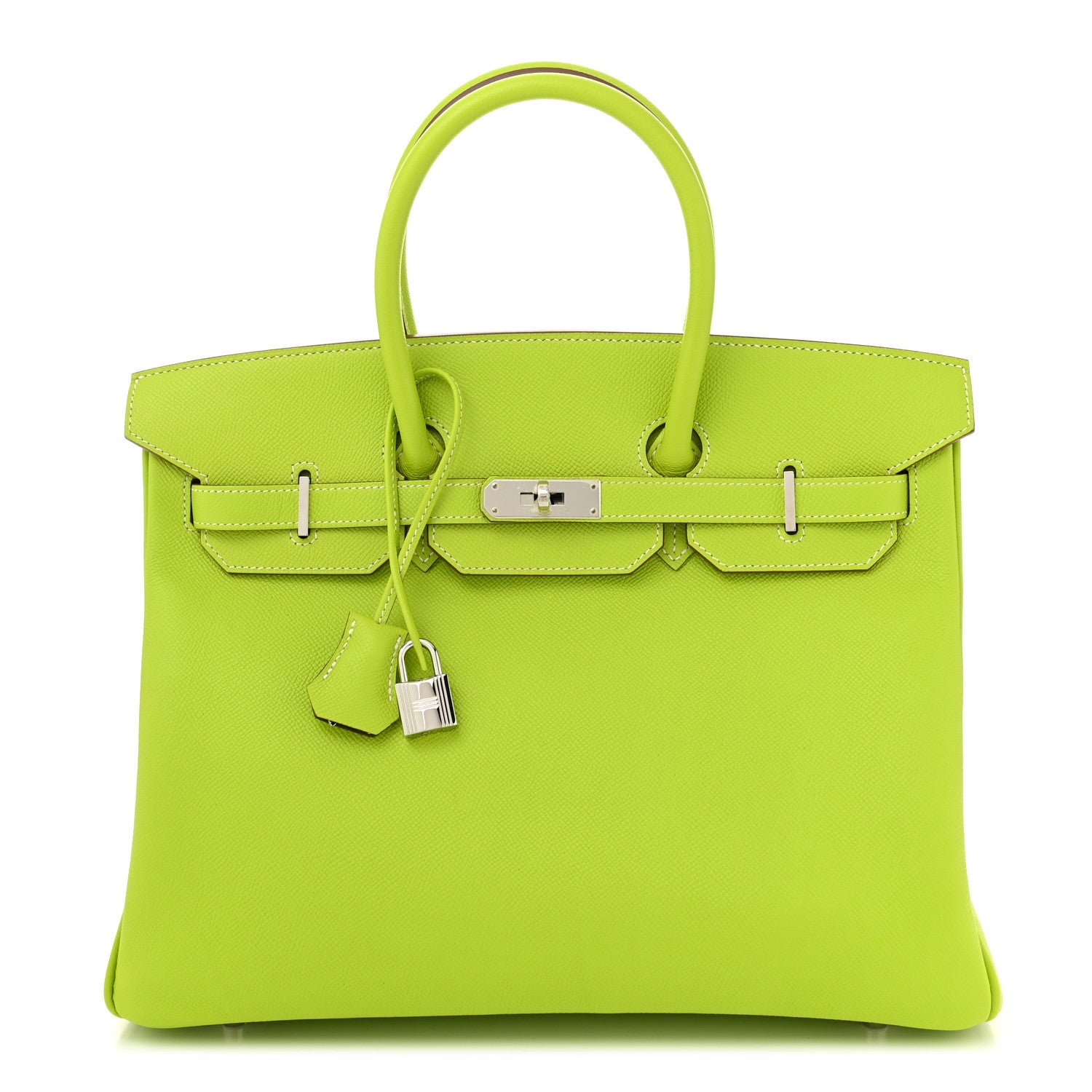 Hermes Epsom Candy Birkin 35 Kiwi Lichen 1 of 12