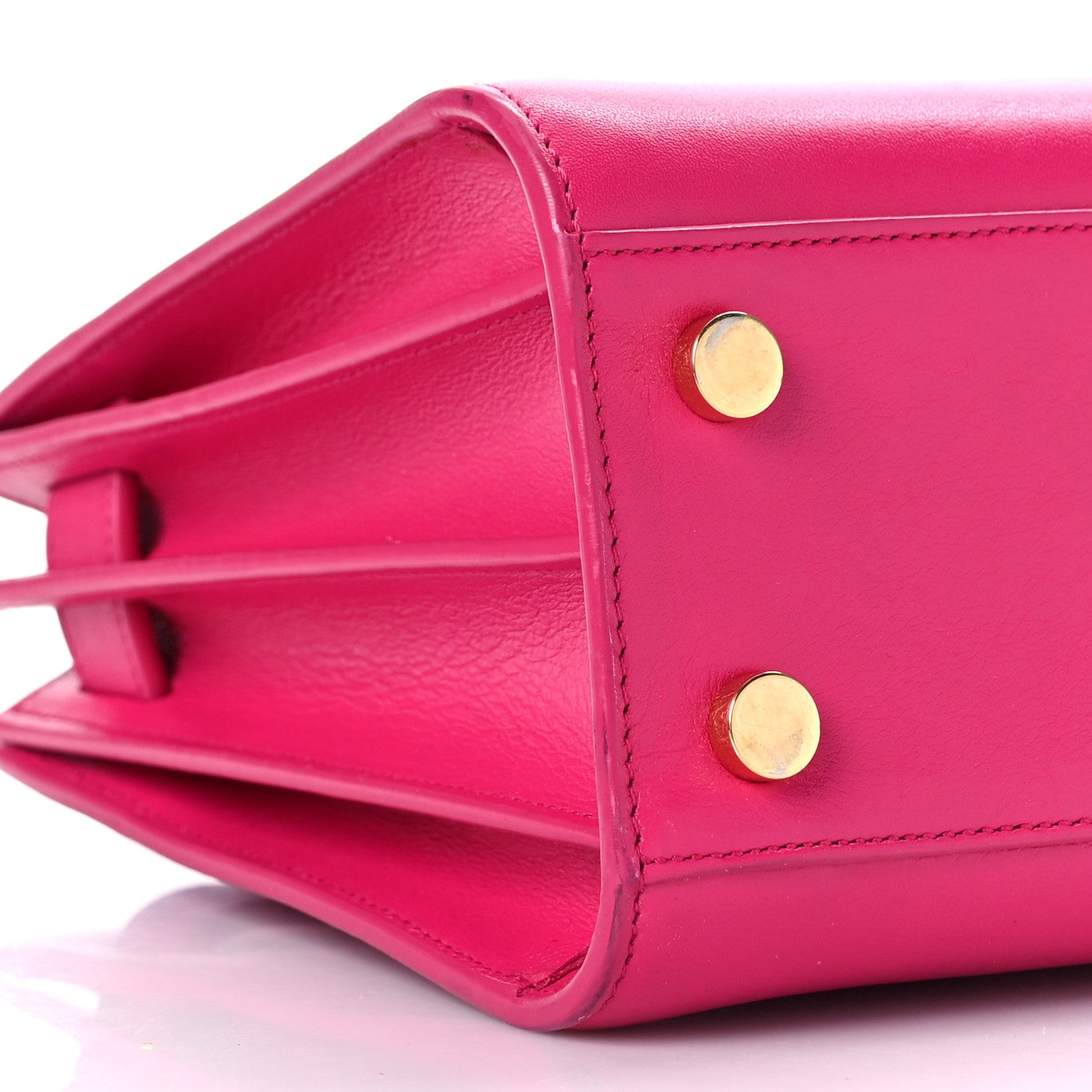 Saint Laurent Calfskin Nano Sac De Jour Lipstick Fuchsia 6 of 9