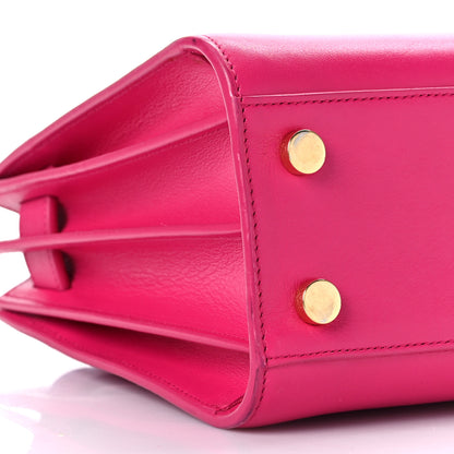 Saint Laurent Calfskin Nano Sac De Jour Lipstick Fuchsia 6 of 9