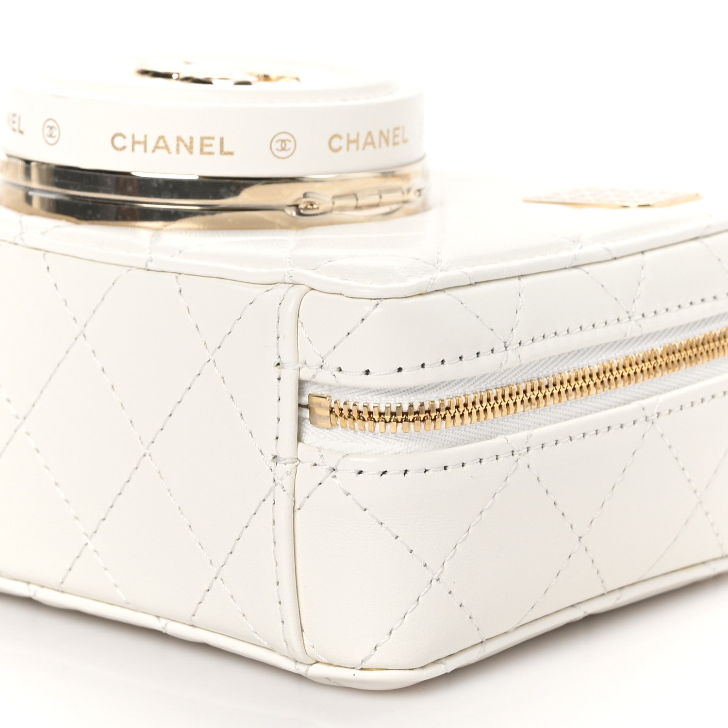Chanel Lambskin Quilted Coco Click Bag White 11 of 12