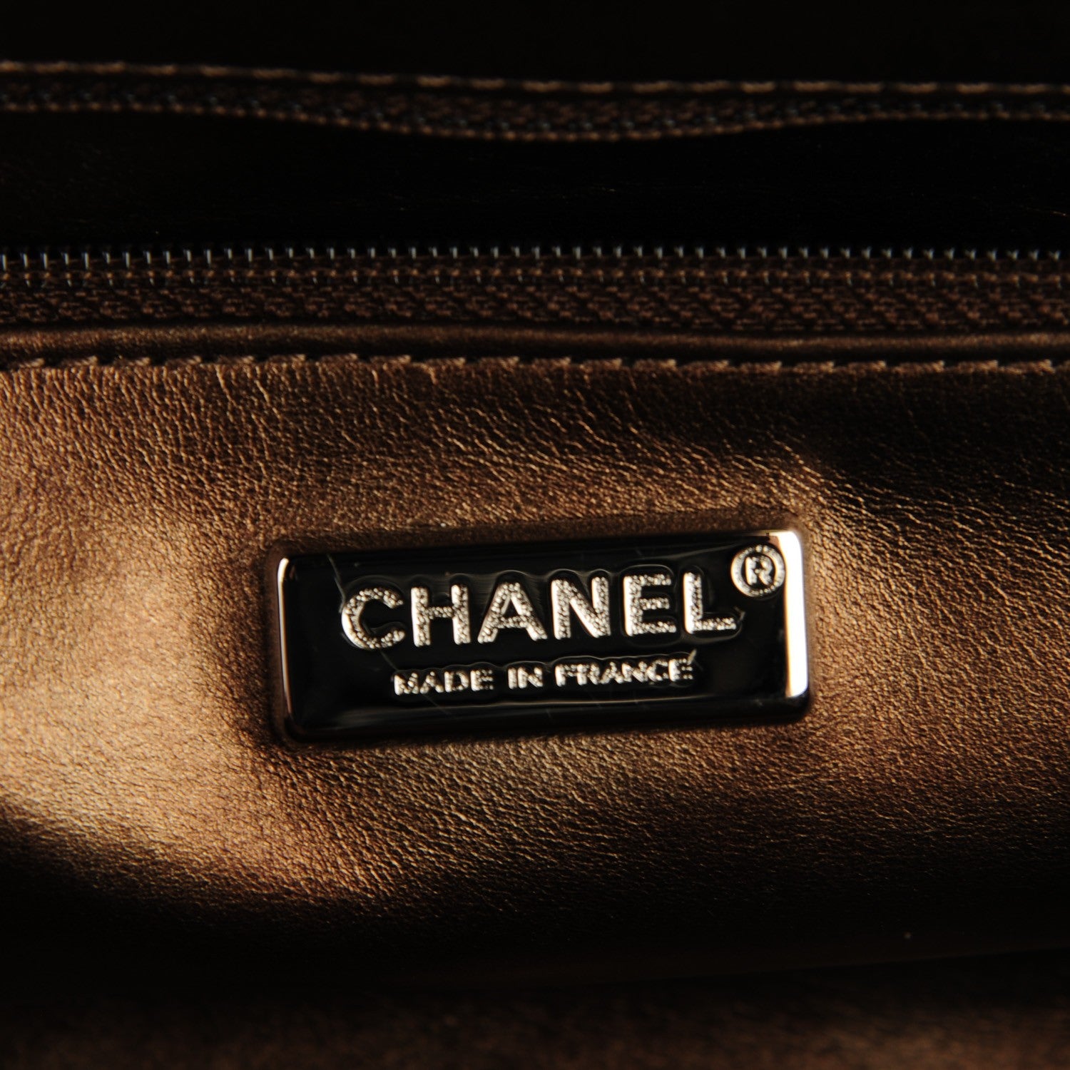 Chanel Metallic Python Timeless Clutch Bronze 5 of 7