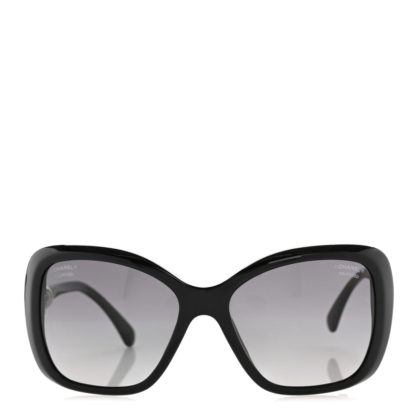 Pearl Polarized Square Sunglasses 5303-H Black
