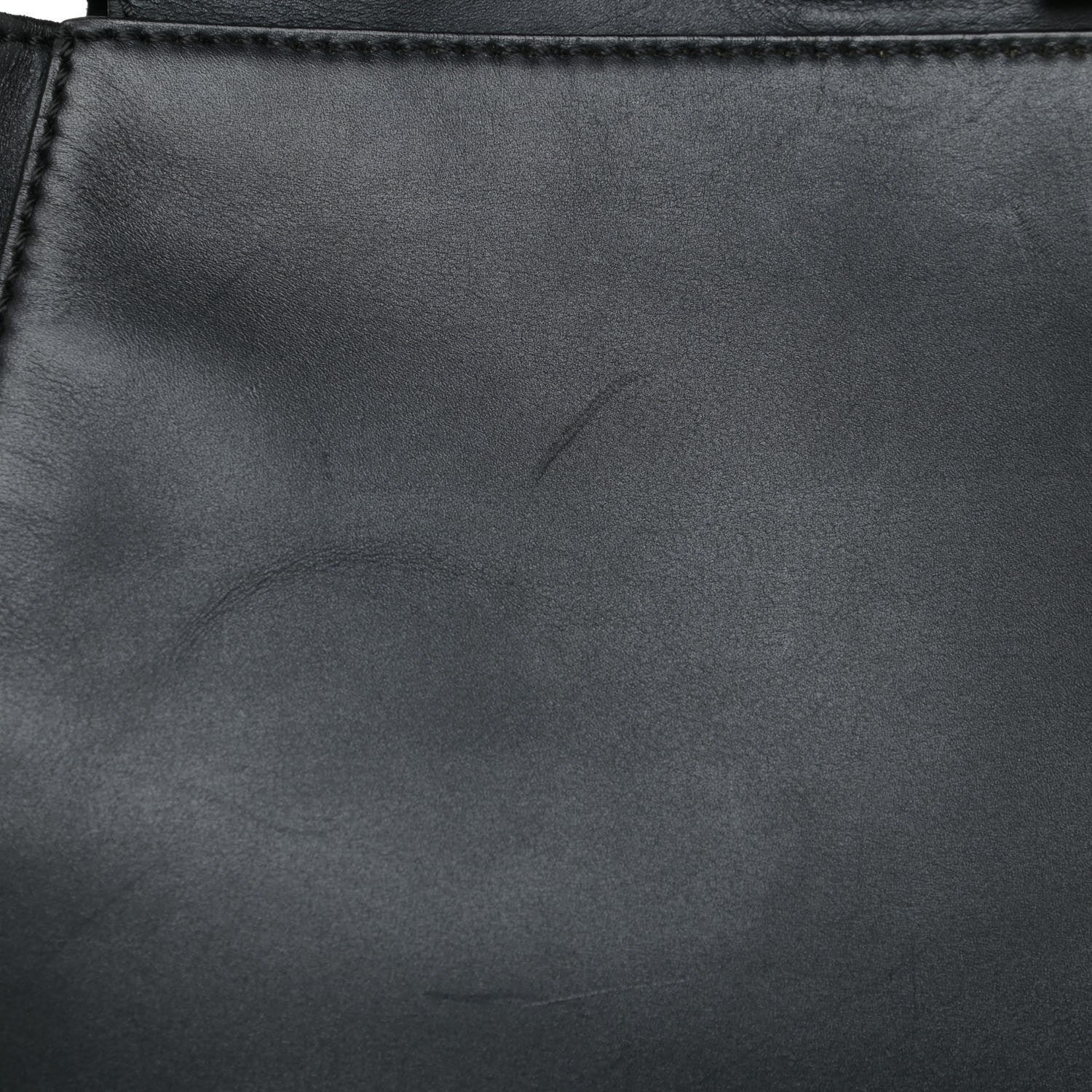 Fendi Vitello Suede Medium Peekaboo Iconic Satchel Black 15 of 19