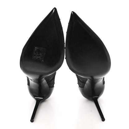 Saint Laurent Rhinestone Mesh 105 Anja Pumps 38 Black 6 of 8