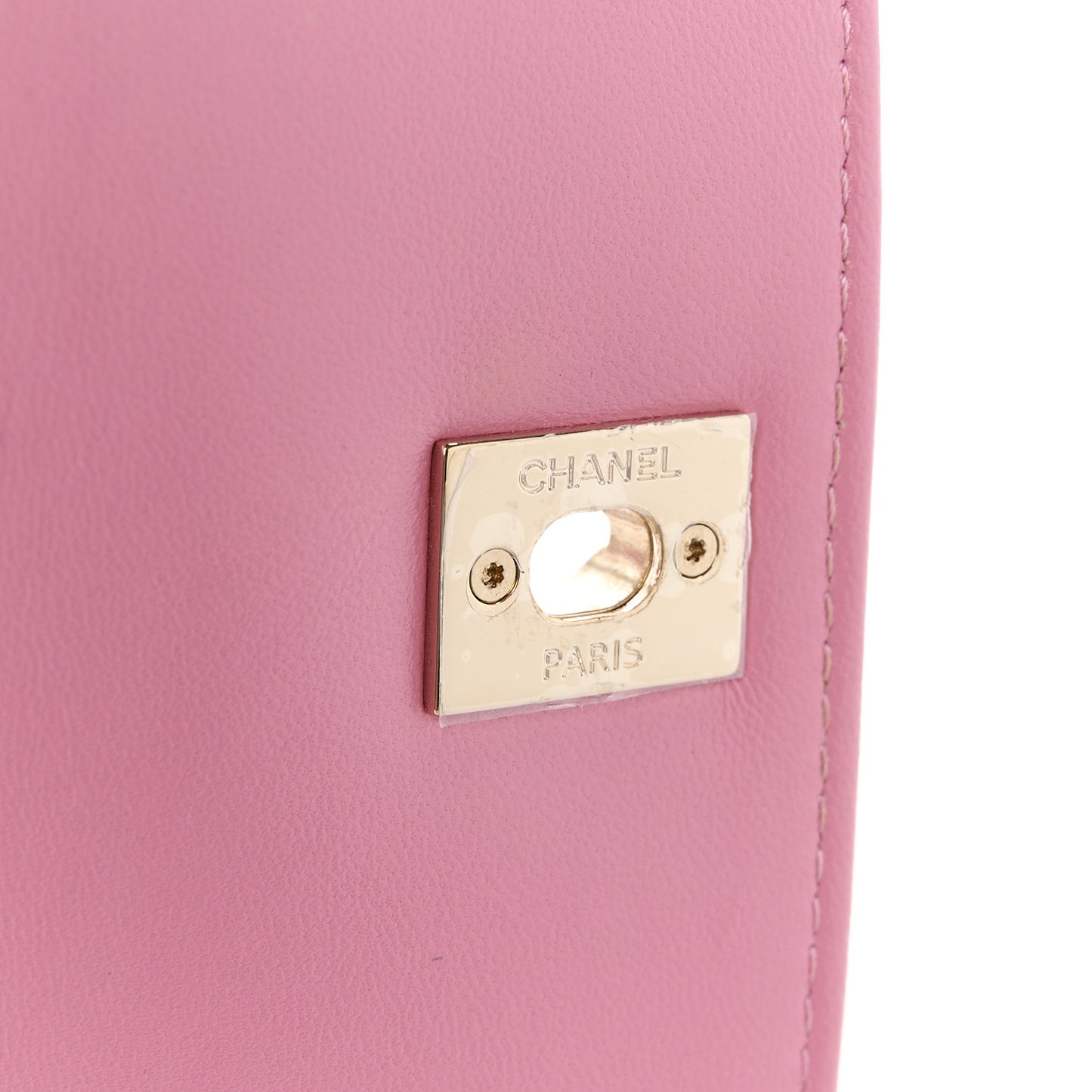 Lambskin Quilted Small Trendy CC Flap Dual Handle Bag Pink
